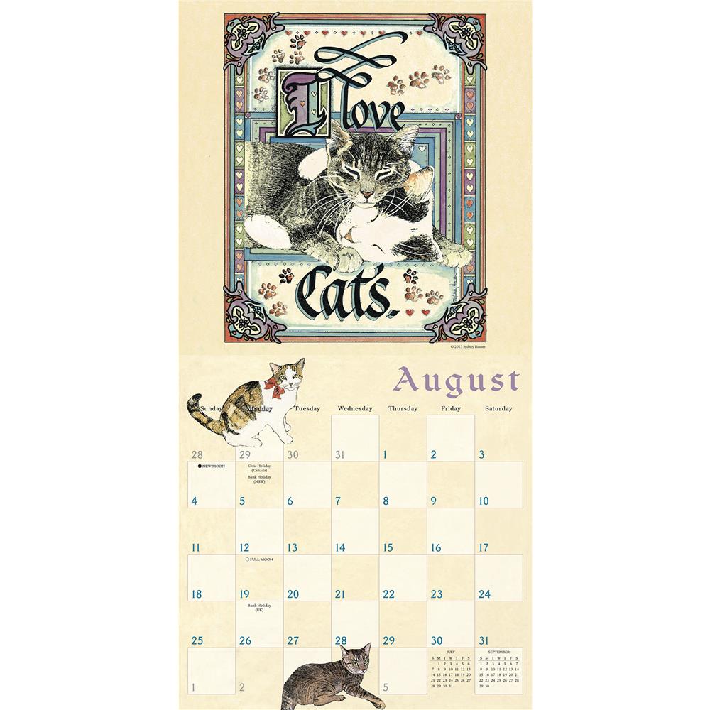 Proverbial Cat 2024 Wall Calendar