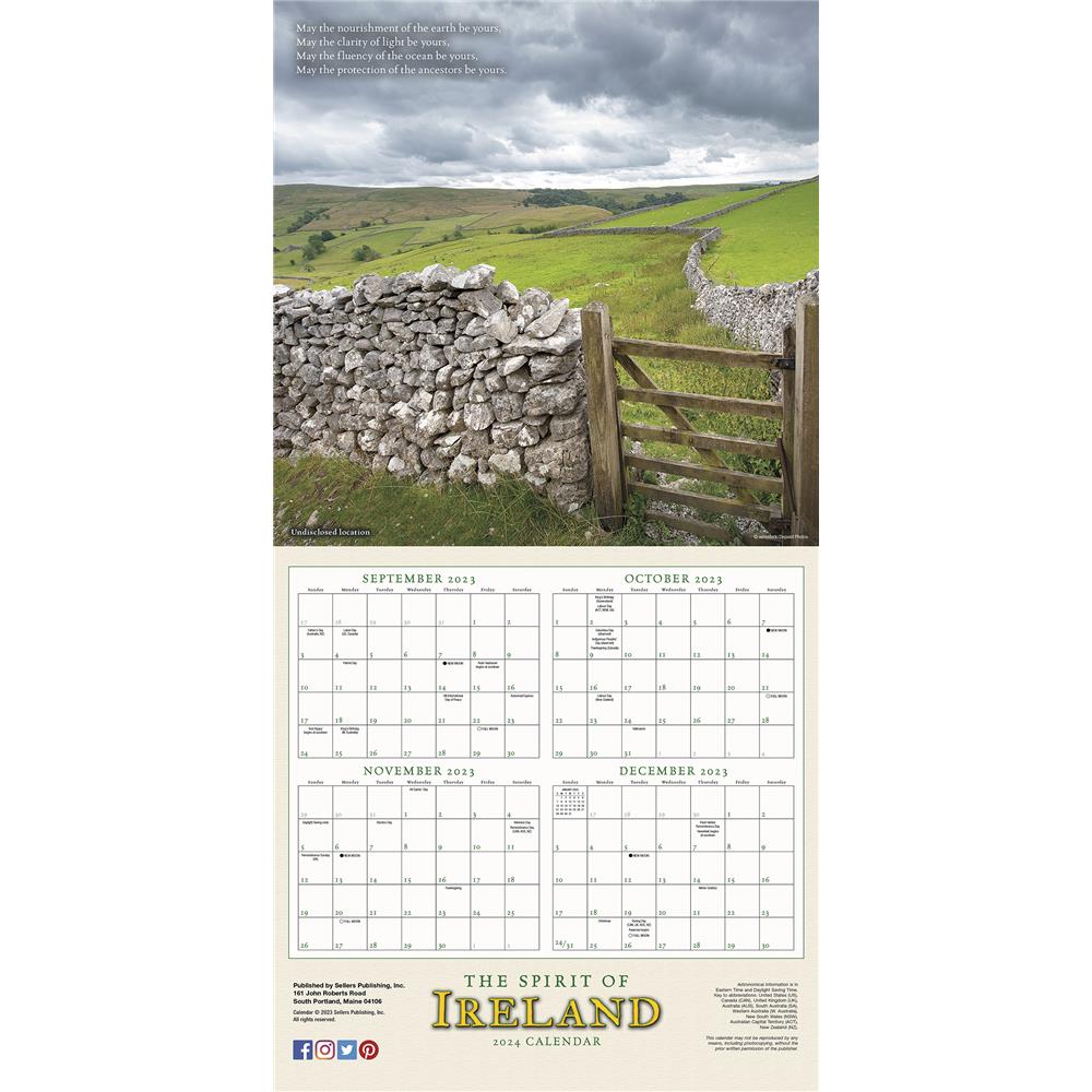 Spirit of Ireland 2024 Wall Calendar