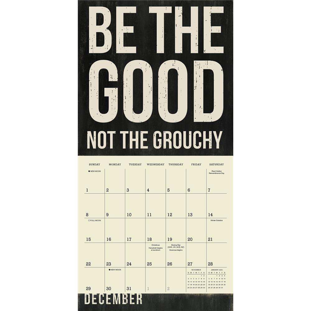Words to Live By 2024 Wall Calendar