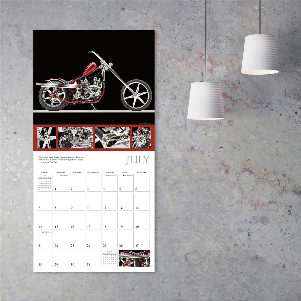 Motorcycles Custom 2024 Wall Calendar