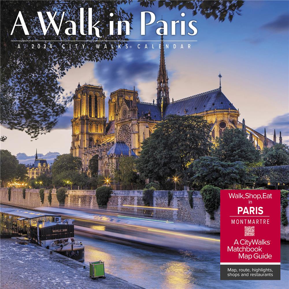 Walk in Paris 2024 Wall Calendar - Online Exclusive