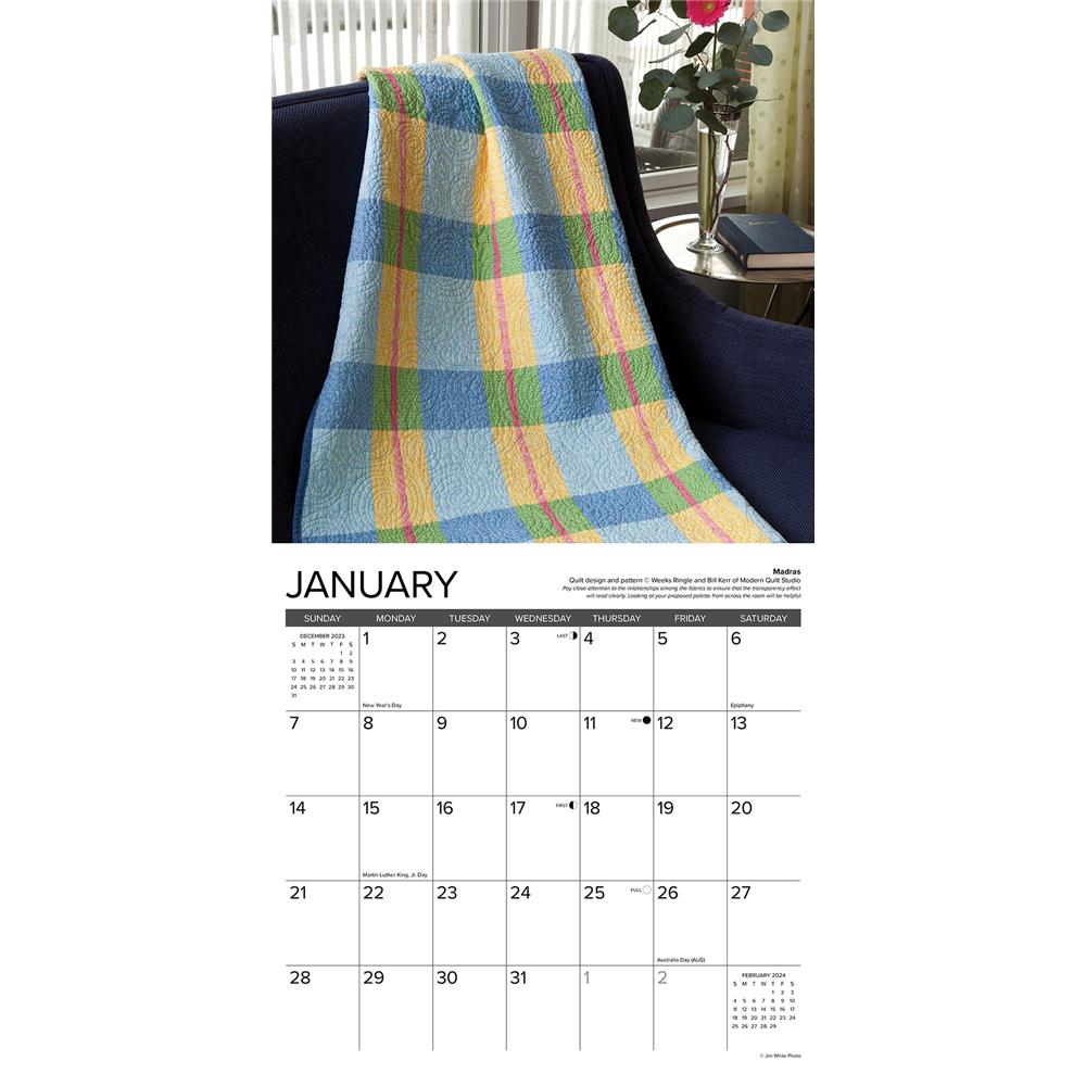 Art of the Quilt 2024 Wall Calendar