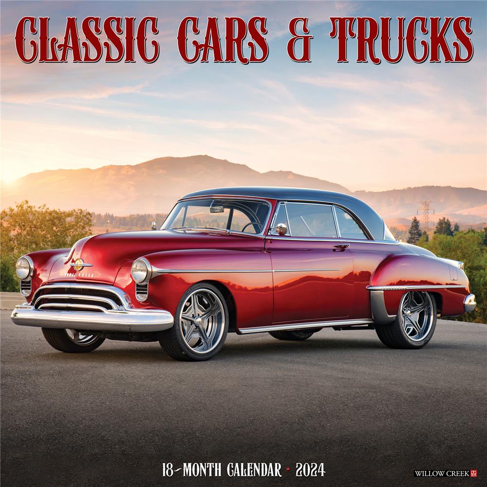 Classic Cars and Trucks 2024 Wall Calendar - Online Exclusive