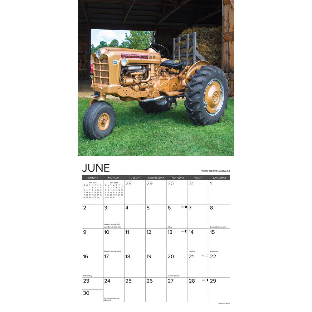 Tractors Classic 2024 Wall Calendar