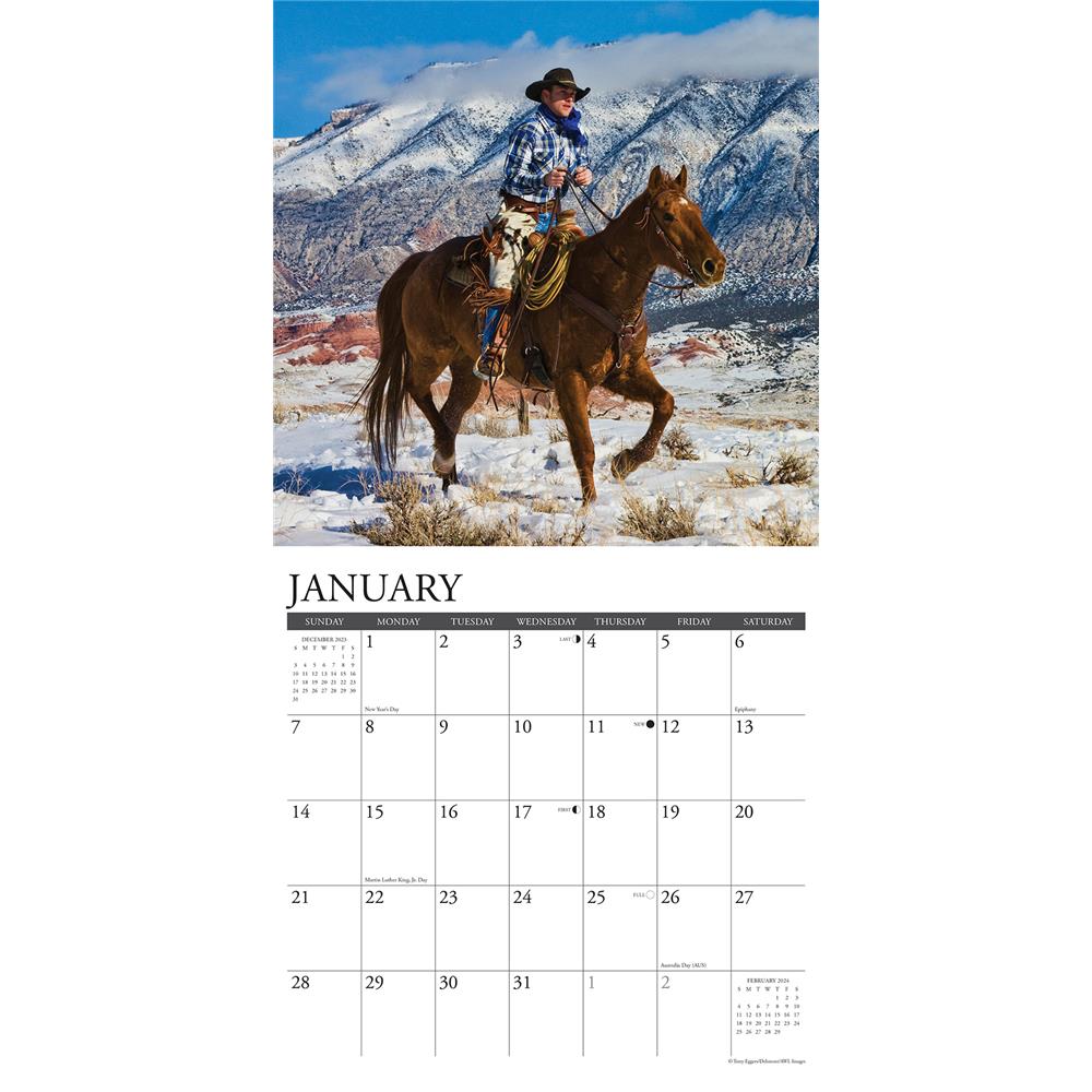 Cowboys 2024 Wall Calendar
