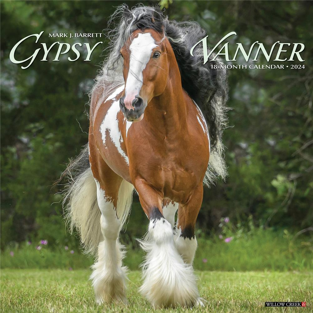 Gypsy Vanner Horse 2024 Wall Calendar