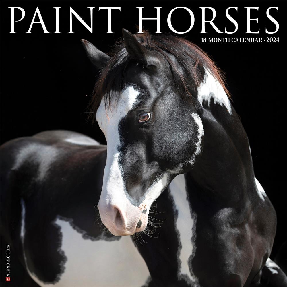 Paint Horses 2024 Wall Calendar