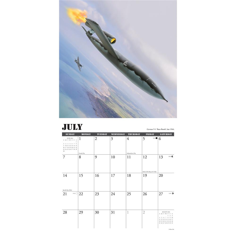 Warbirds of WWII 2024 Wall Calendar