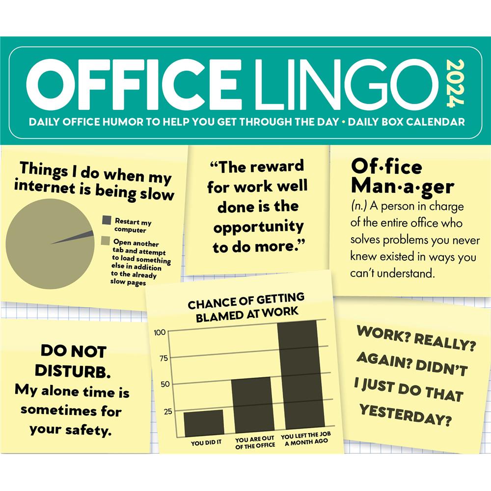 Office Lingo 2024 Box Calendar product image