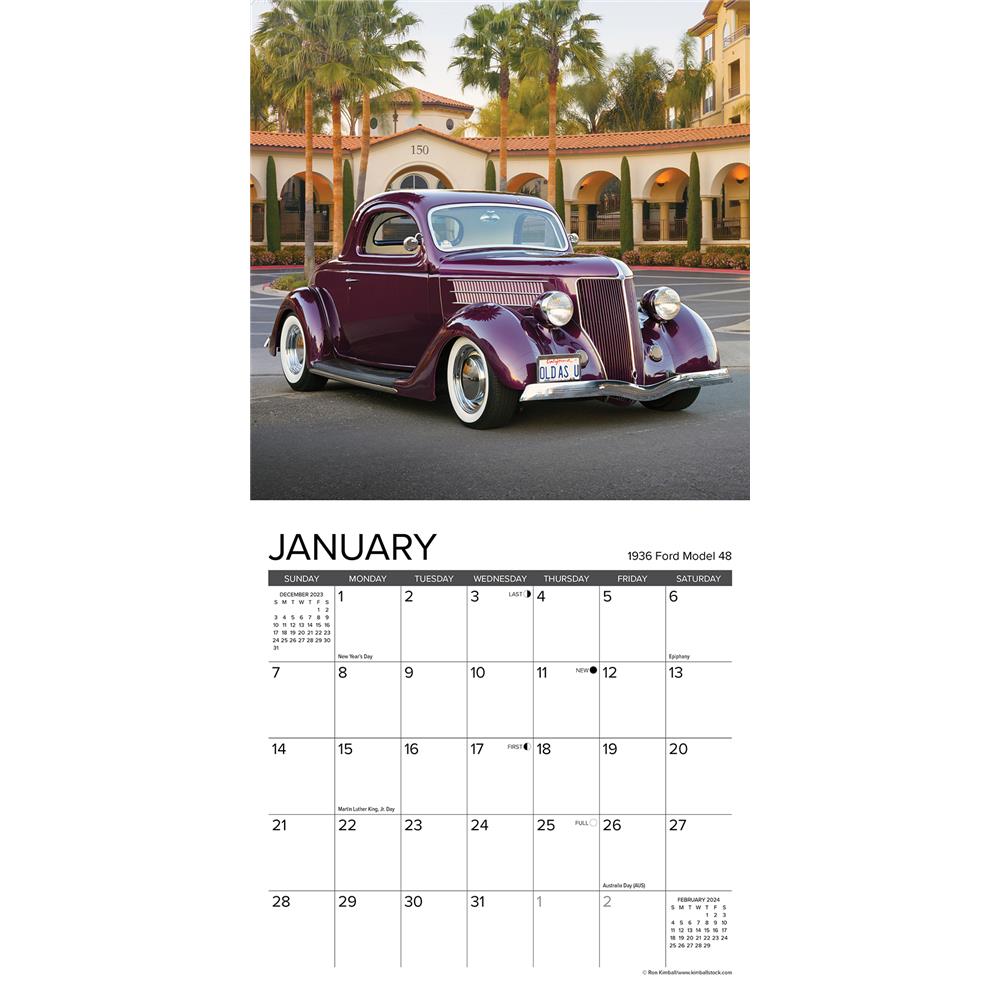 Classic Cars 2024 Mini Calendar product image