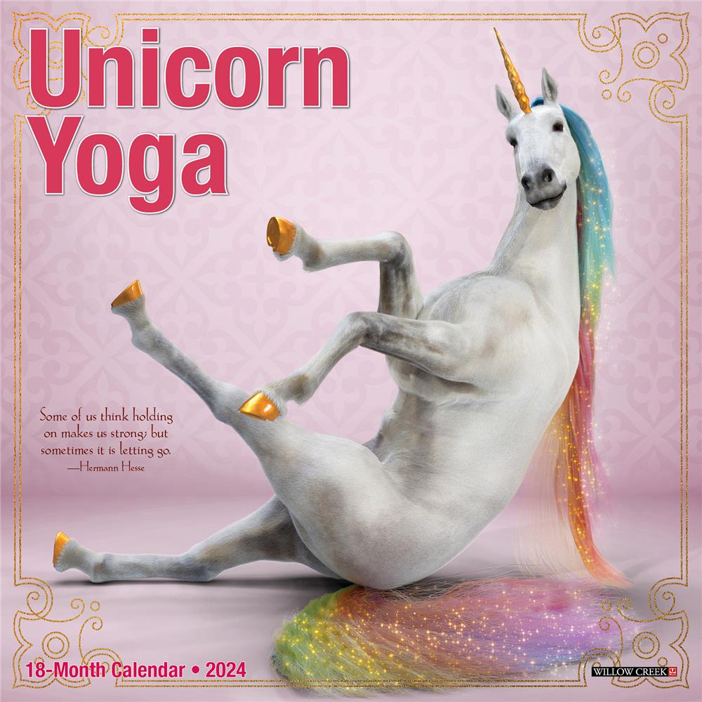 Unicorn Yoga 2024 Mini Calendar product image