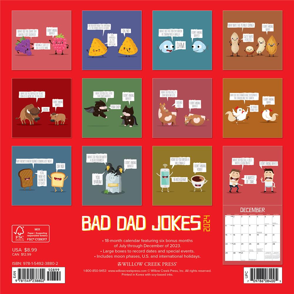 Bad Dad Jokes 2024 Mini Calendar product image