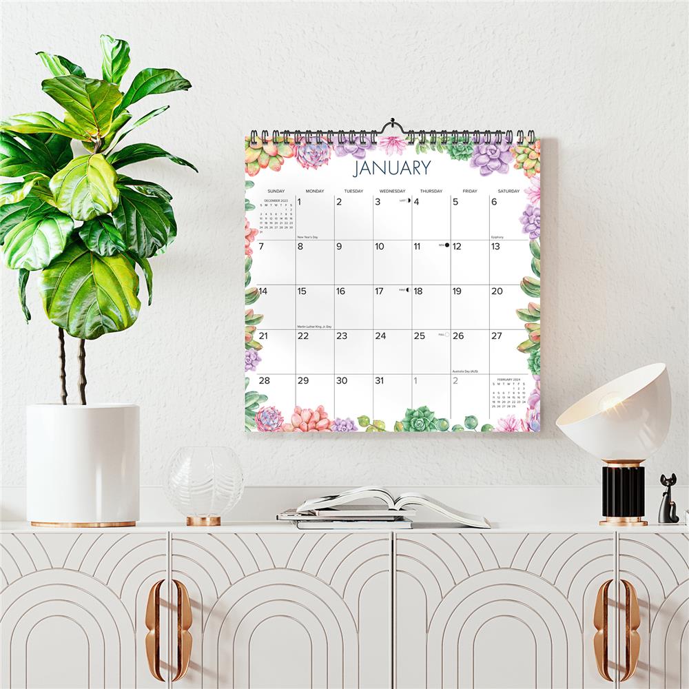 Succulents Spiral 2024 Wall Calendar - Online Exclusive product image