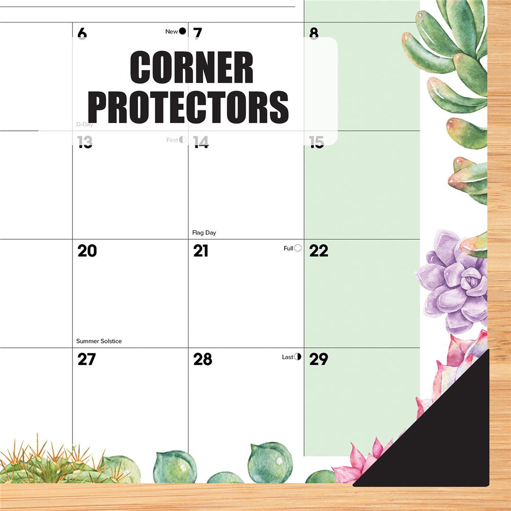 Succulents 2024 Small Desk Pad Calendar