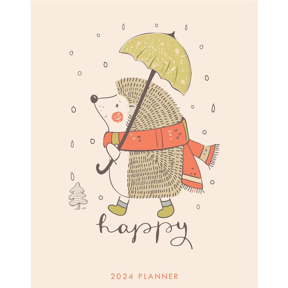 Happy Hedgehog 2024 Monthly Planner Engagement Calendar - Online Exclusive