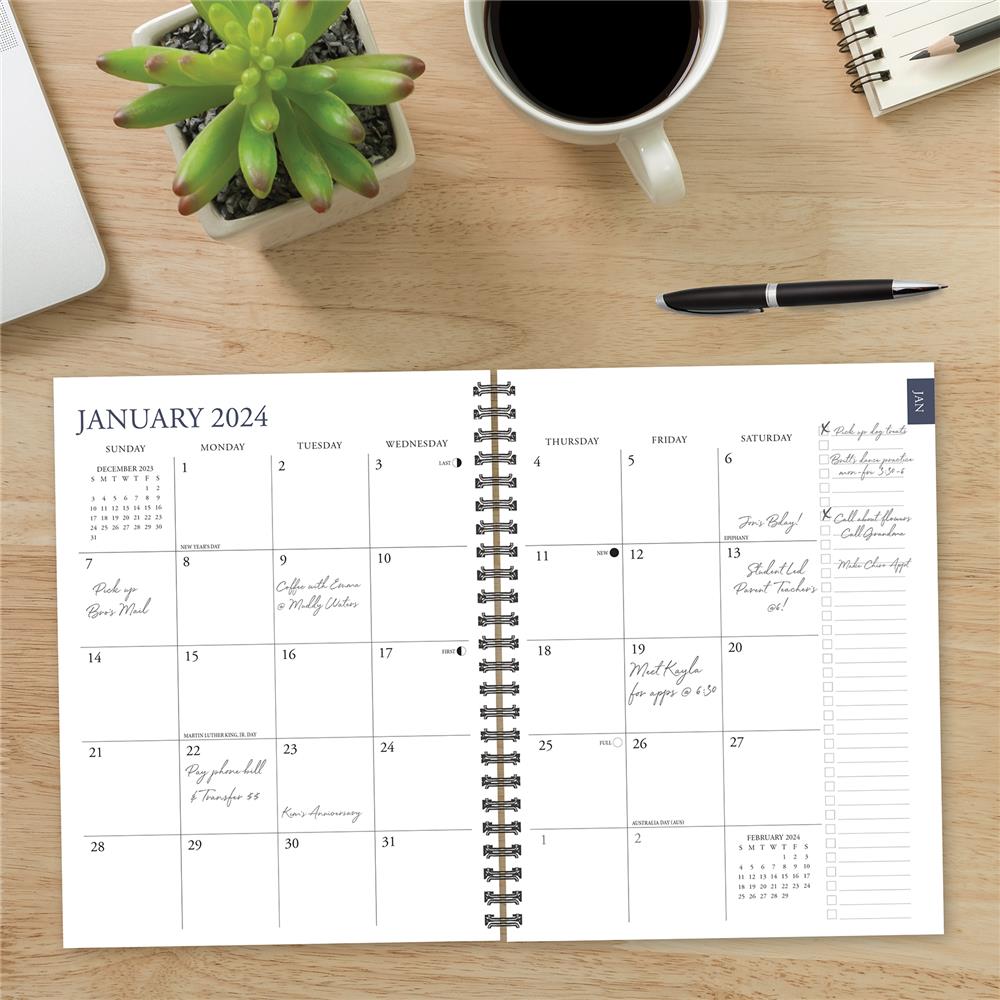 Happy Hedgehog 2024 Weekly Planner Engagment Calendar - Online Exclusive