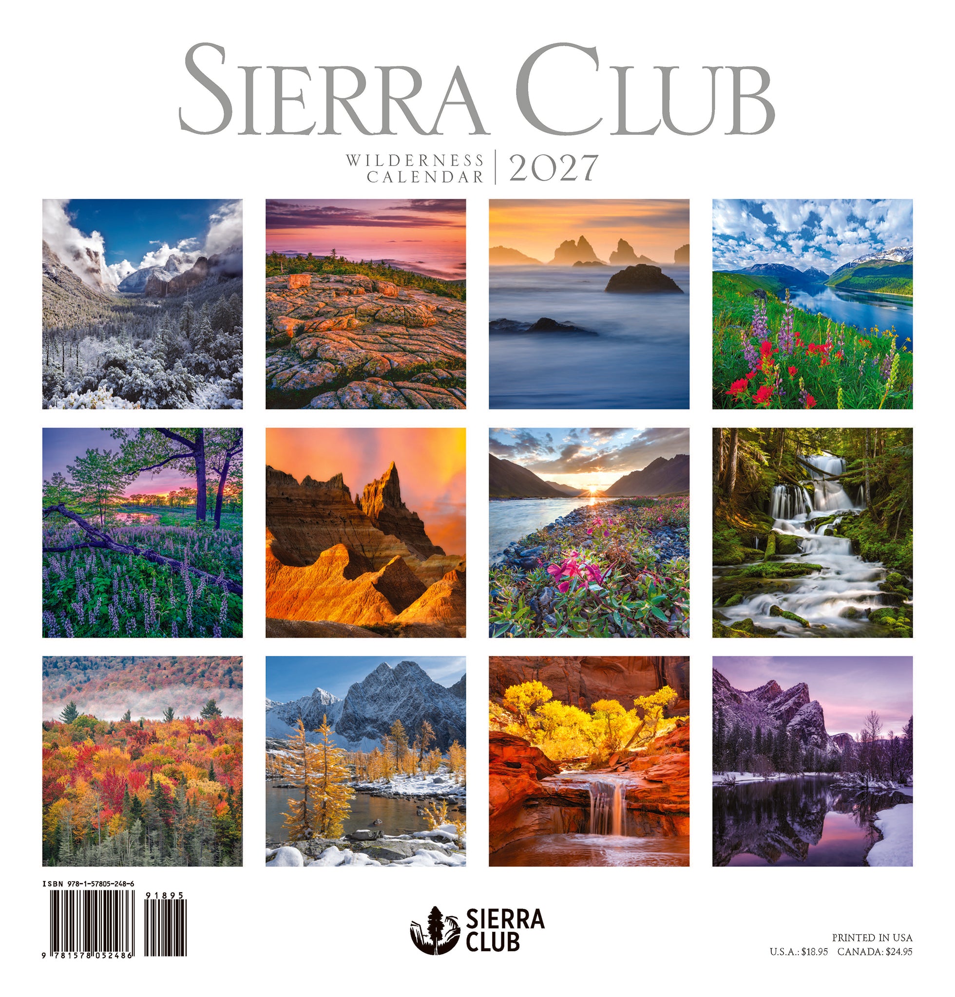 Sierra Club Wilderness 2027 Wall Calendar