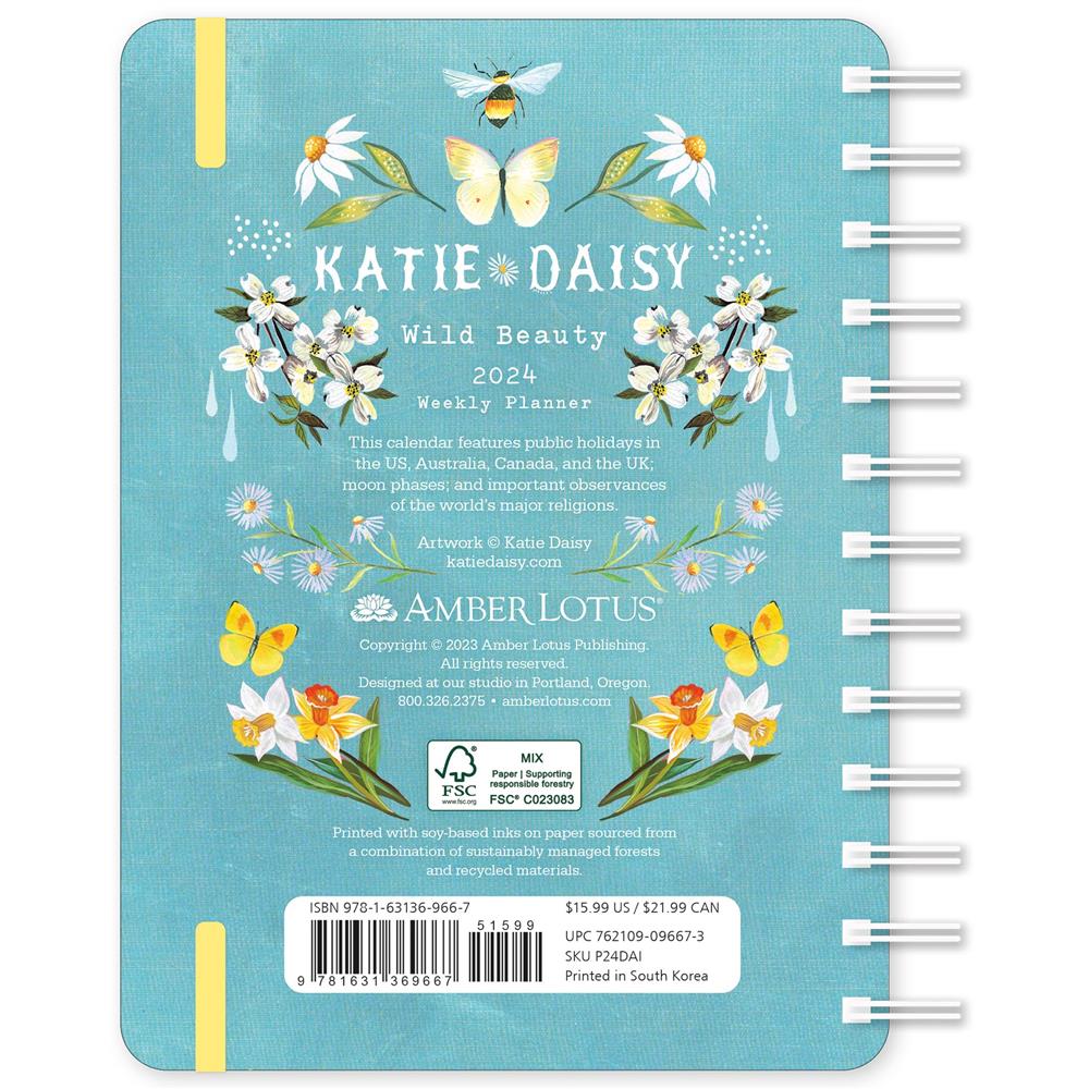 Katie Daisy Wild Beauty 2024 Planner Engagement Calendar product image