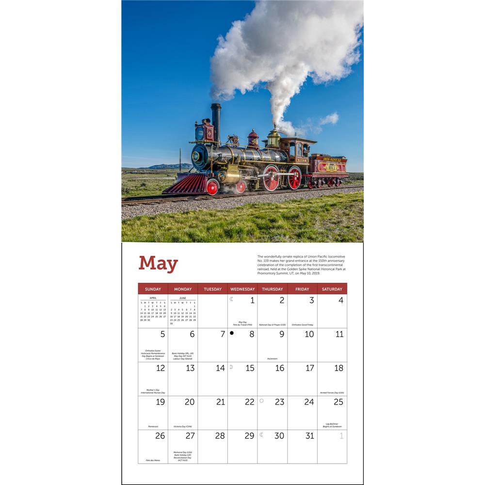 Steam Trains 2024 Mini Calendar
