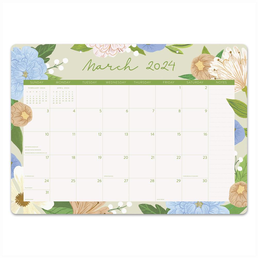 Bella Flora Decorative 2024 Desk Pad Calendar product image