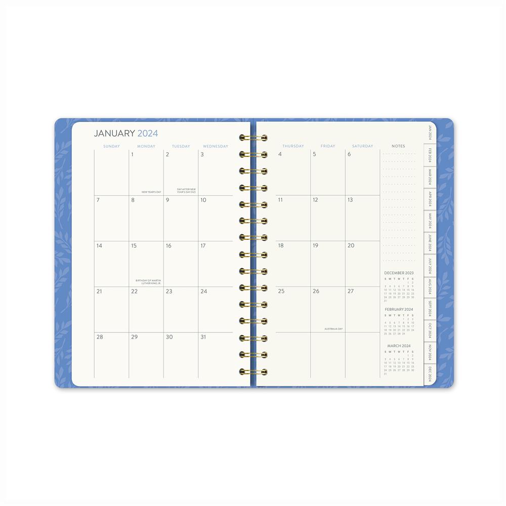 Bella Flora Ondine 2024 Tabbed Planner Engagement Calendar product image