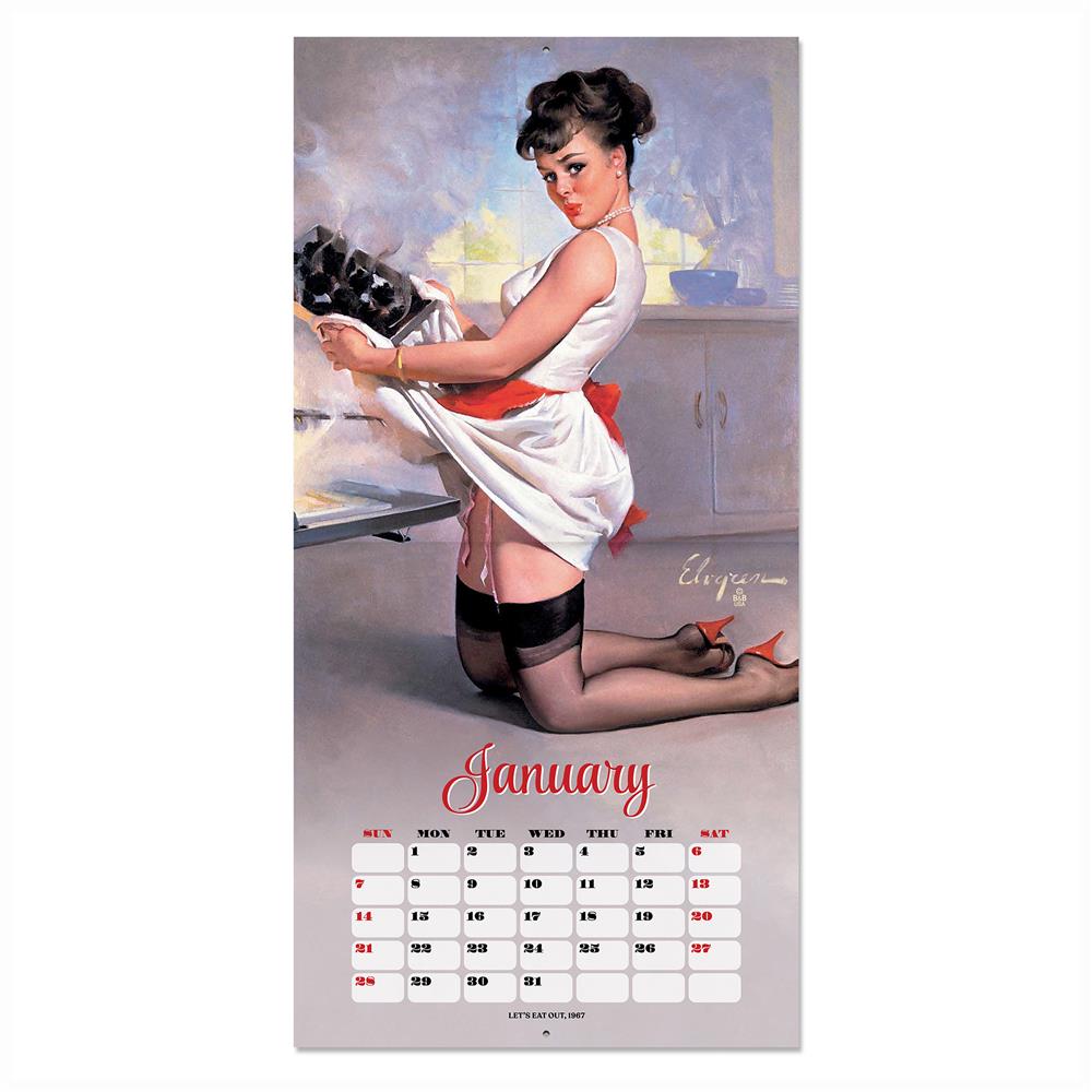 Pin Up Girls Elvgren 2024 Wall Calendar product image