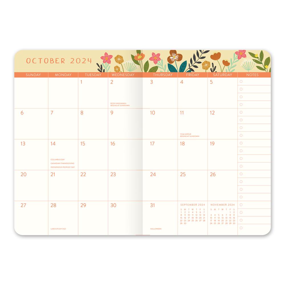 Garden Owl 2024 Exclusive Monthly Pocket Planner Calendar product image