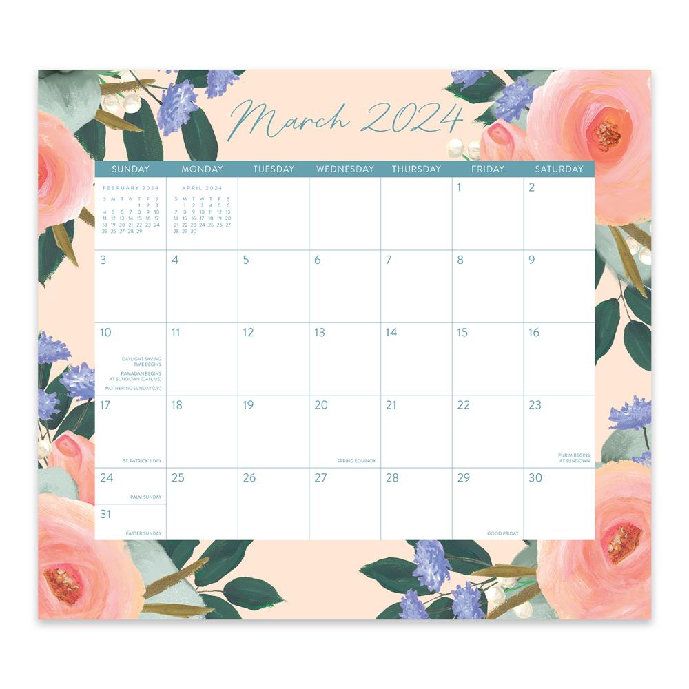 Bella Flora Blush 2024 Exclusive Mini Magnetic Calendar product image