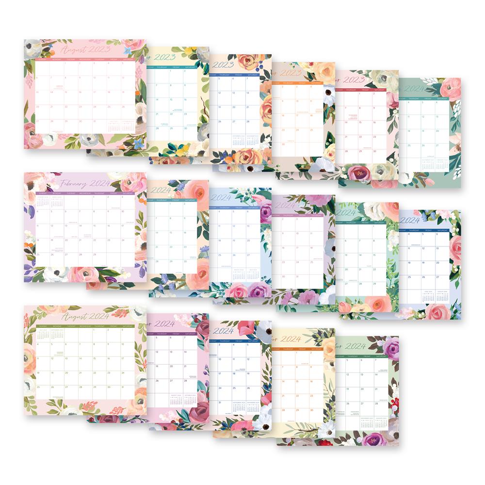 Bella Flora Blush 2024 Exclusive Mini Magnetic Calendar product image