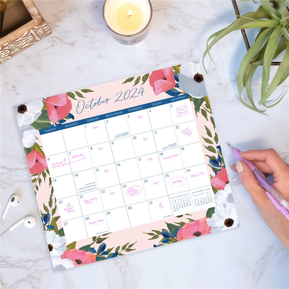 Bella Flora Blush 2024 Exclusive Mini Magnetic Calendar product image