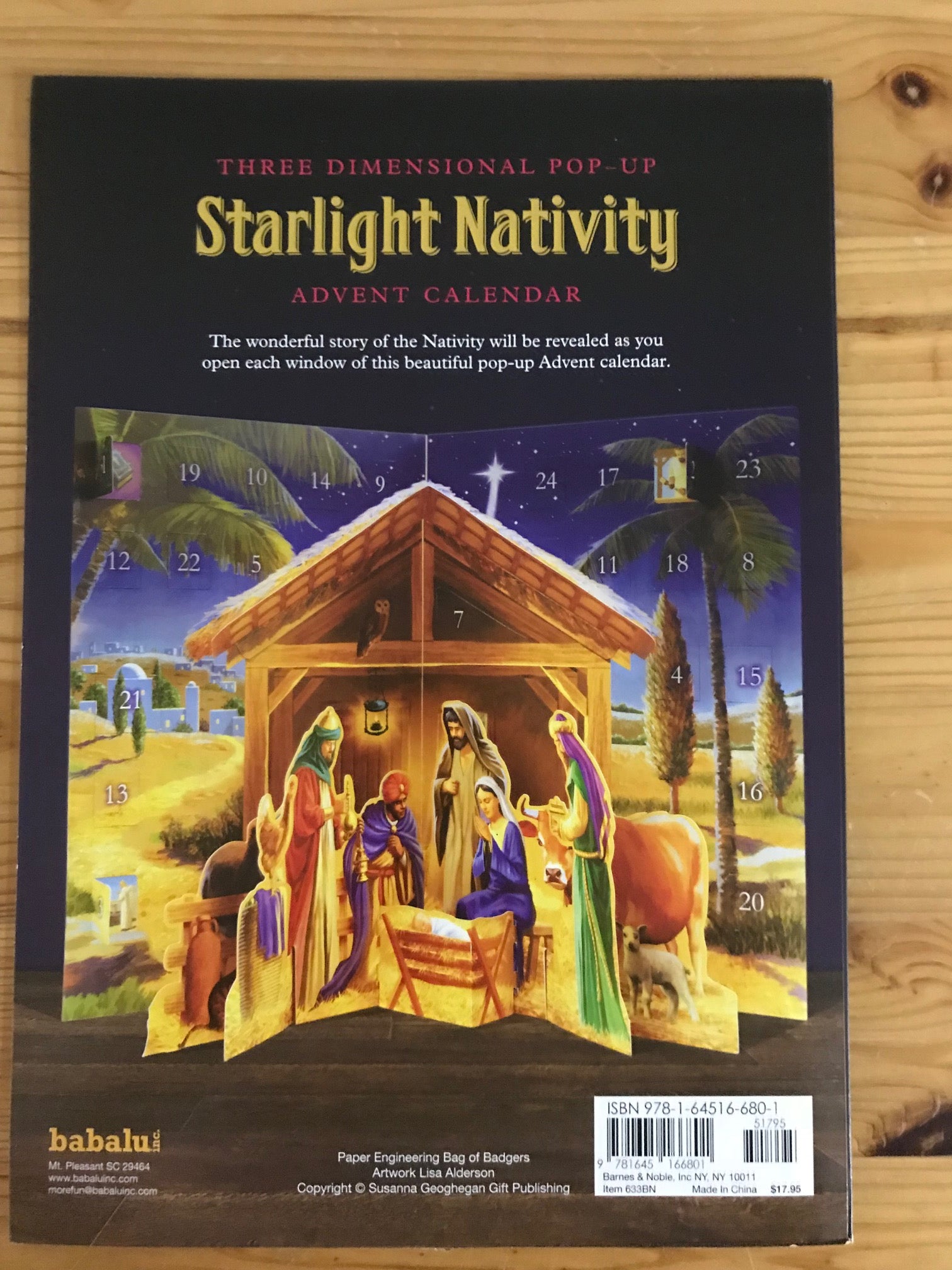 Starlight Nativity Advent Calendar - FINAL SALE