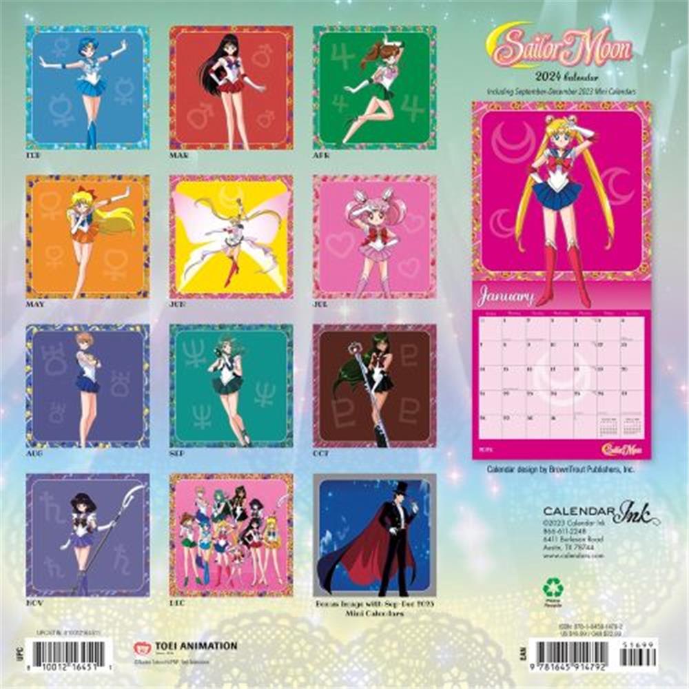 Sailor Moon 2024 Wall Calendar product image