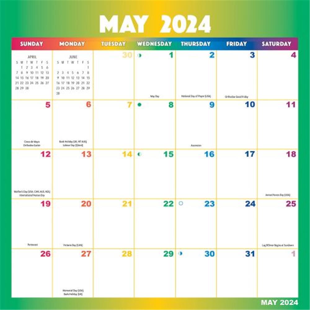 Rainbow 2024 Magic Grip Mini Calendar product image