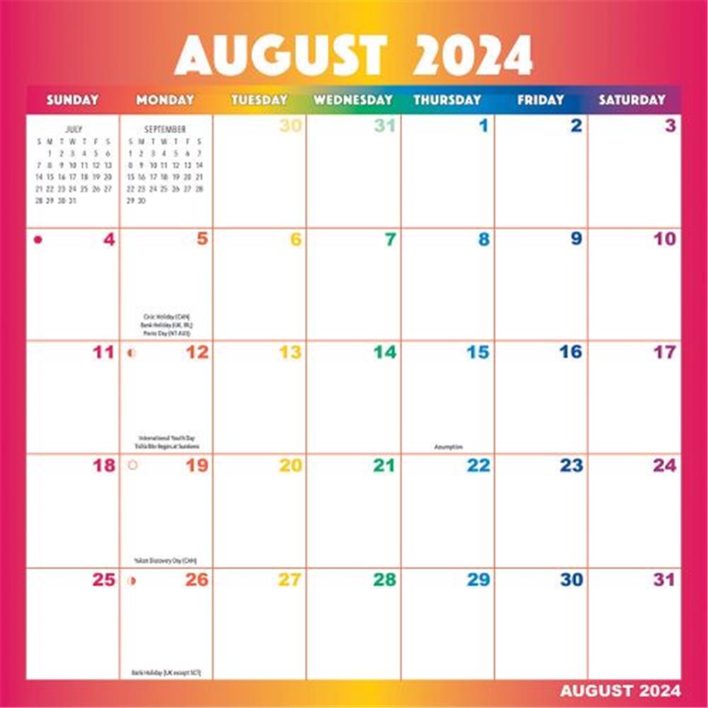 Rainbow 2024 Magic Grip Mini Calendar product image