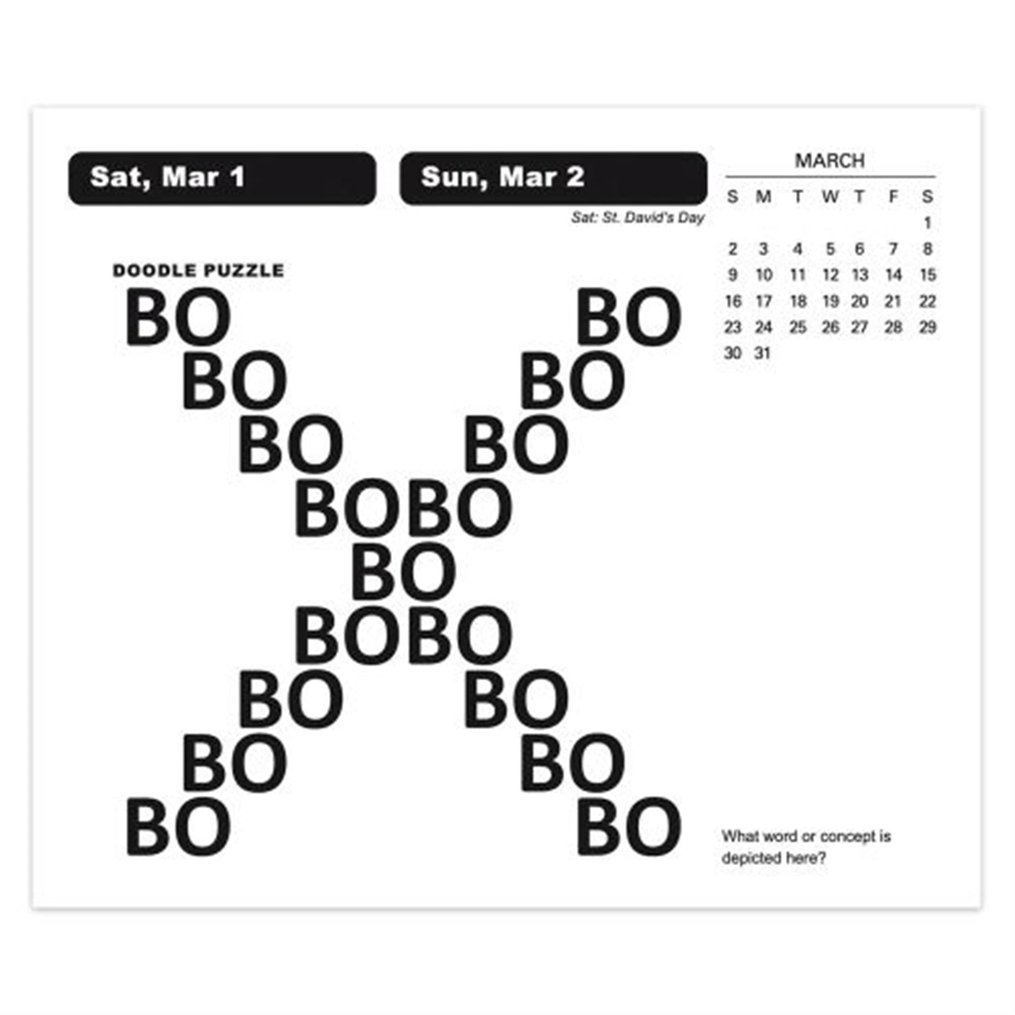 Brain Games Box 2025 Calendar