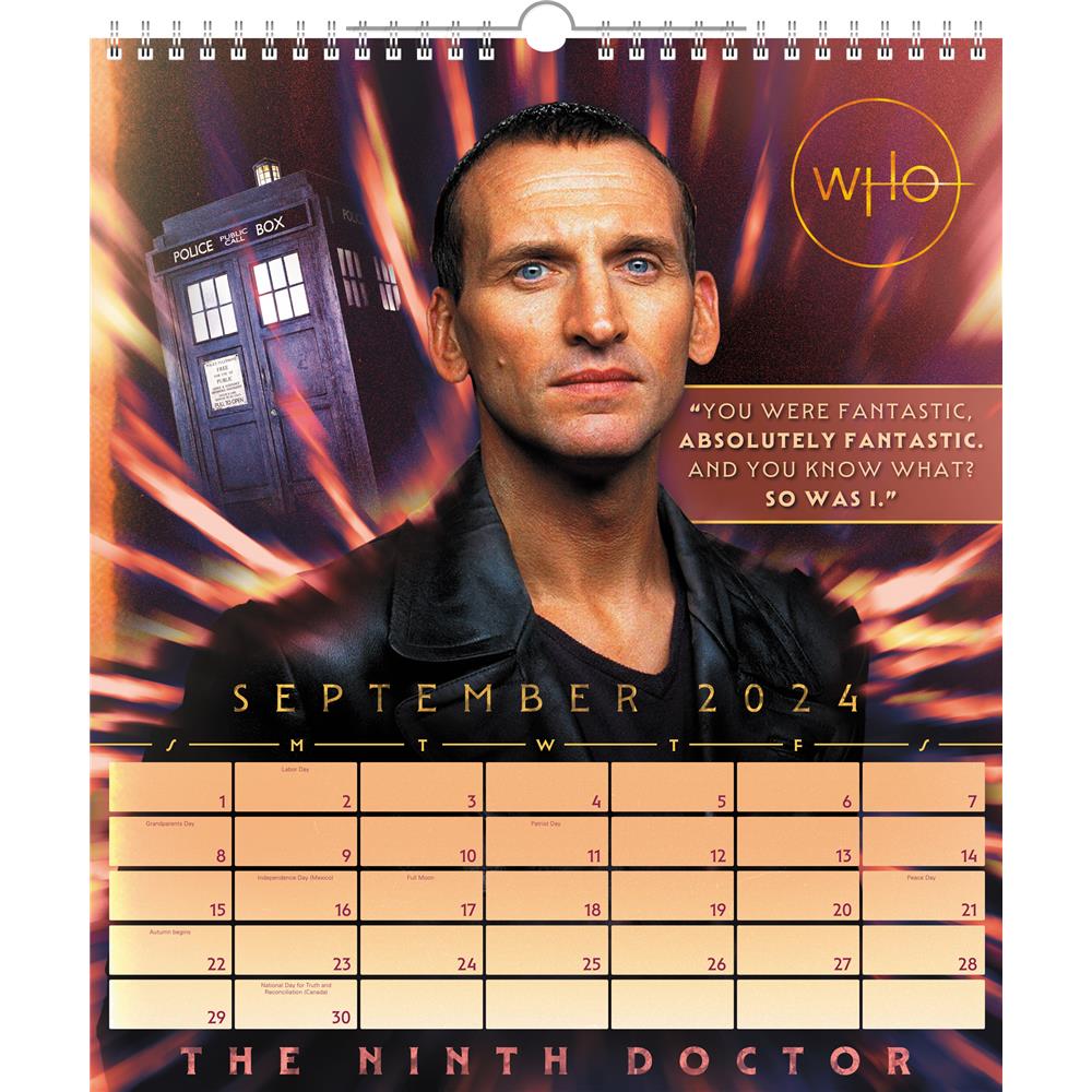 Doctor Who 2024 Special Edition Wall Calendar - Online Exclusive product image