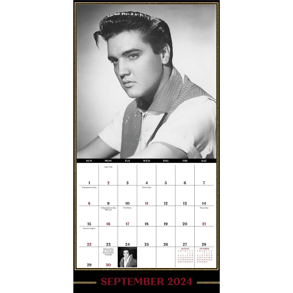 Elvis Presley 2024 Mini Calendar product Image