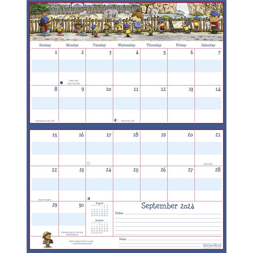 Motherword 2024 Magnetic Fridge Wall Calendar product image