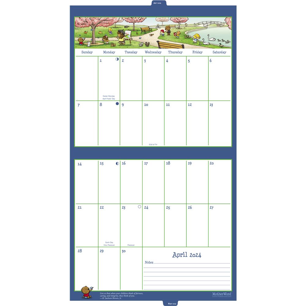 Motherword 2024 Tabbed Wall Calendar product image