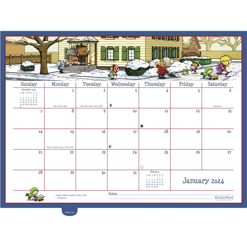 Motherword Deluxe Calendar 2024 Berna Cecilia