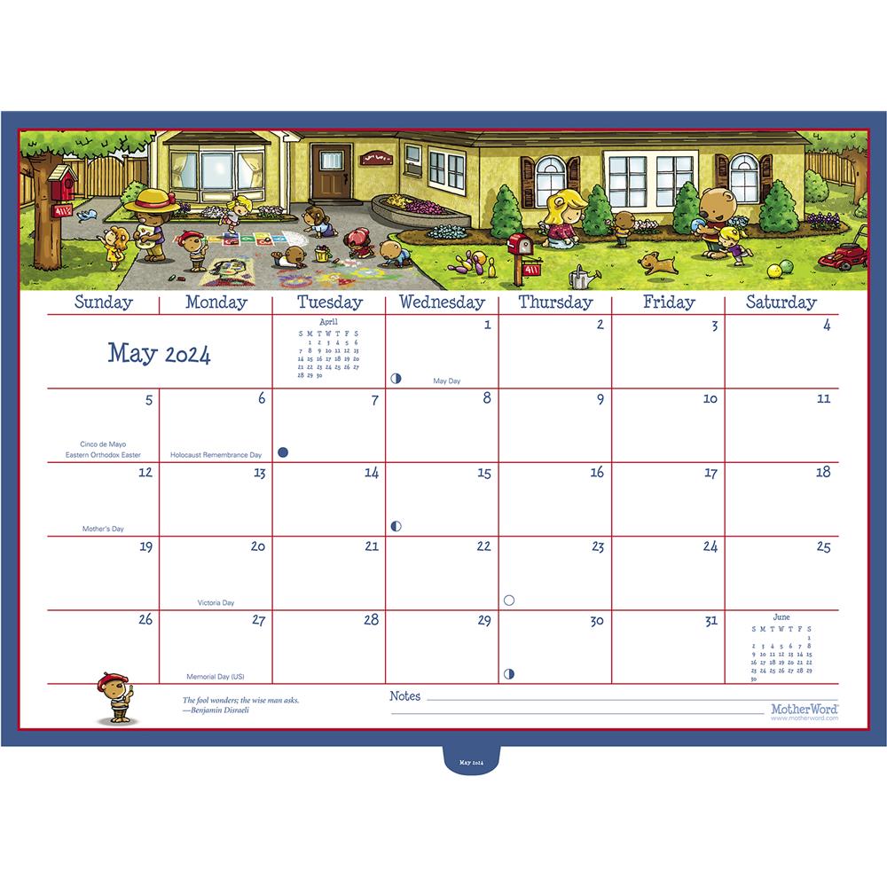 9781647064891 Motherword Deluxe 2024 Wall Calendar Exclusive by ACCO