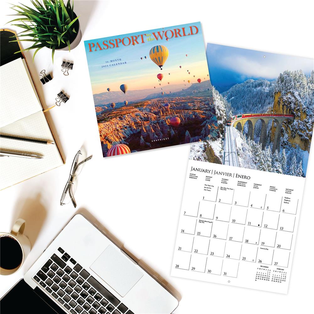 Passport to the World 2024 Mini Calendar product image