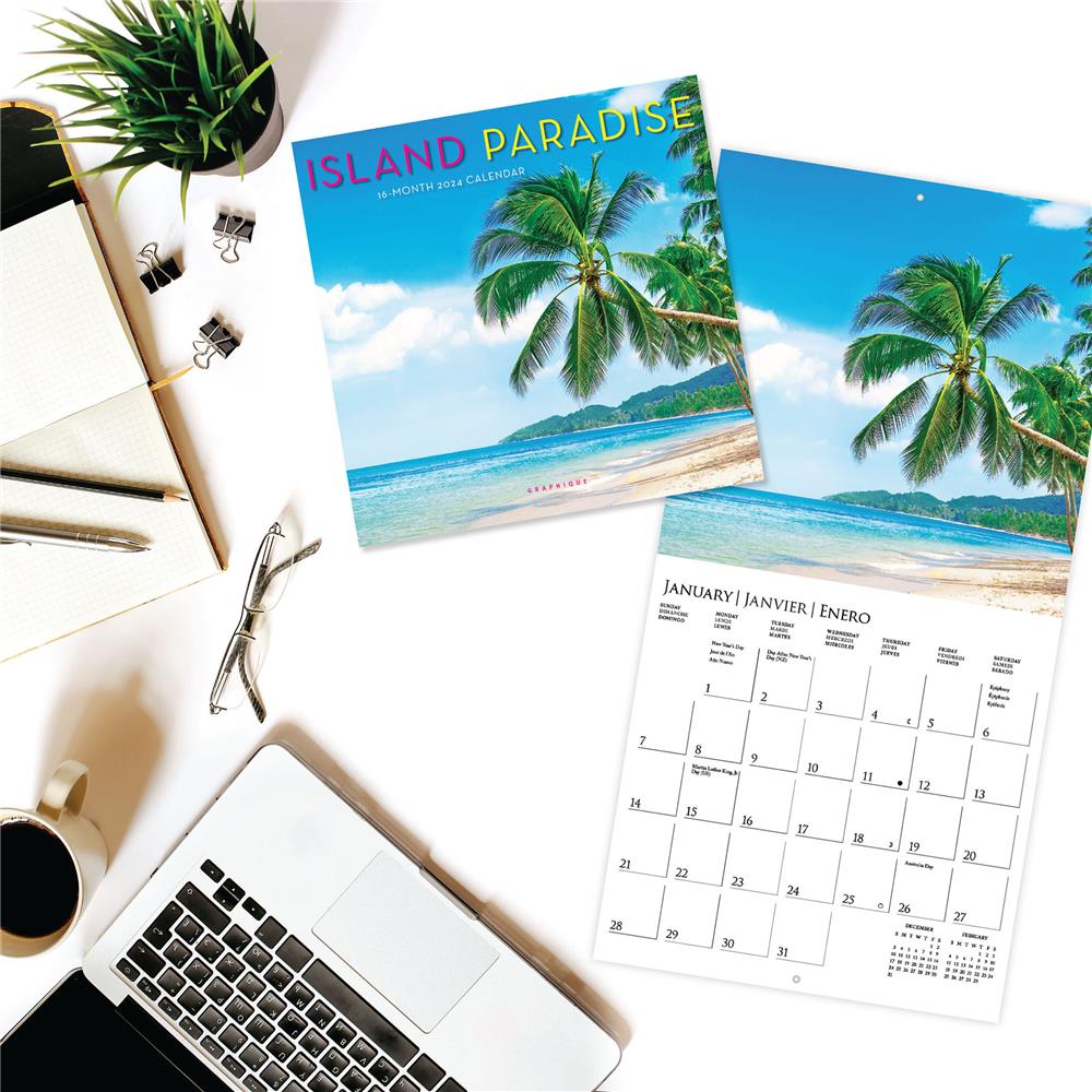 Island Paradise 2024 Mini Calendar product image
