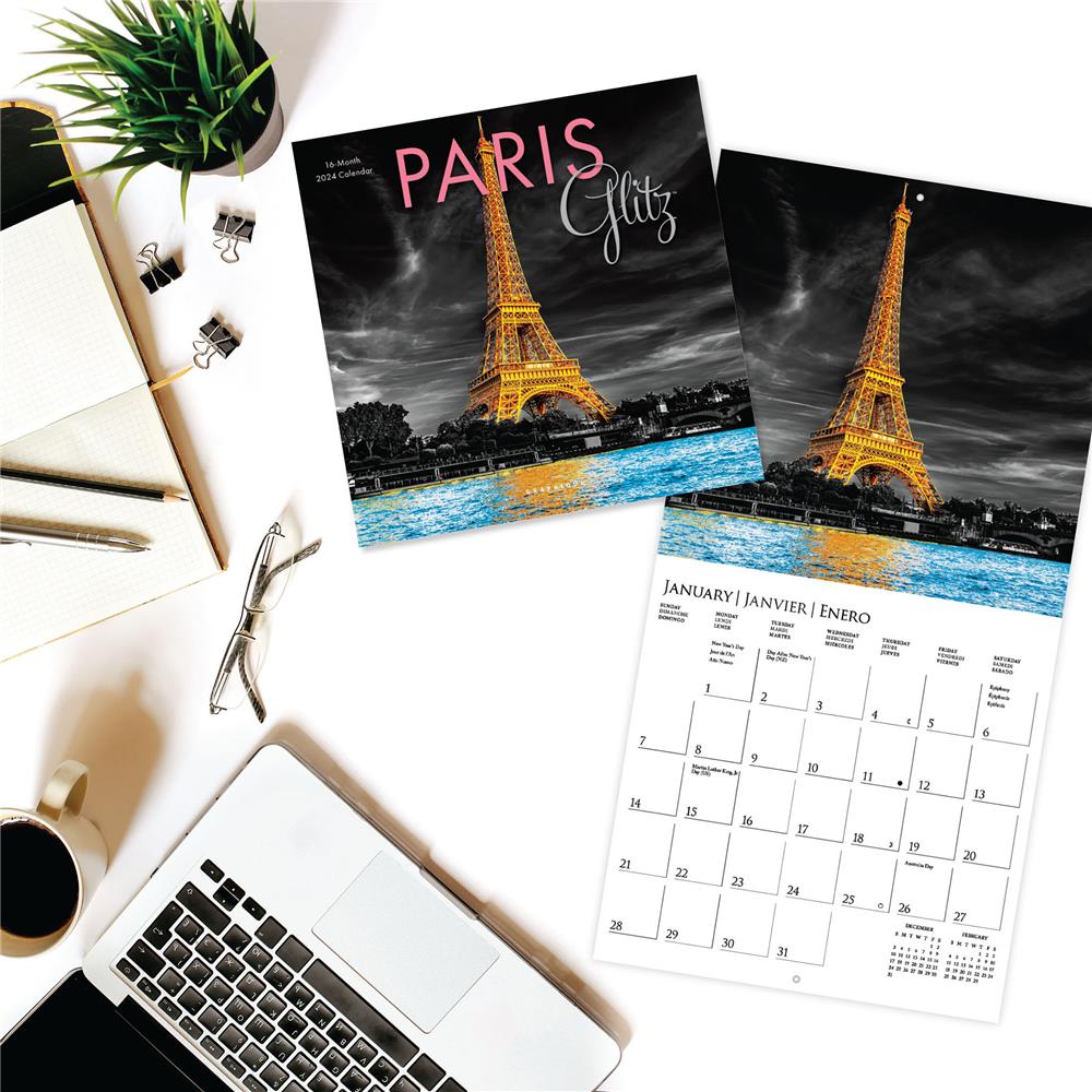 Paris Glitz 2024 Mini Calendar product image