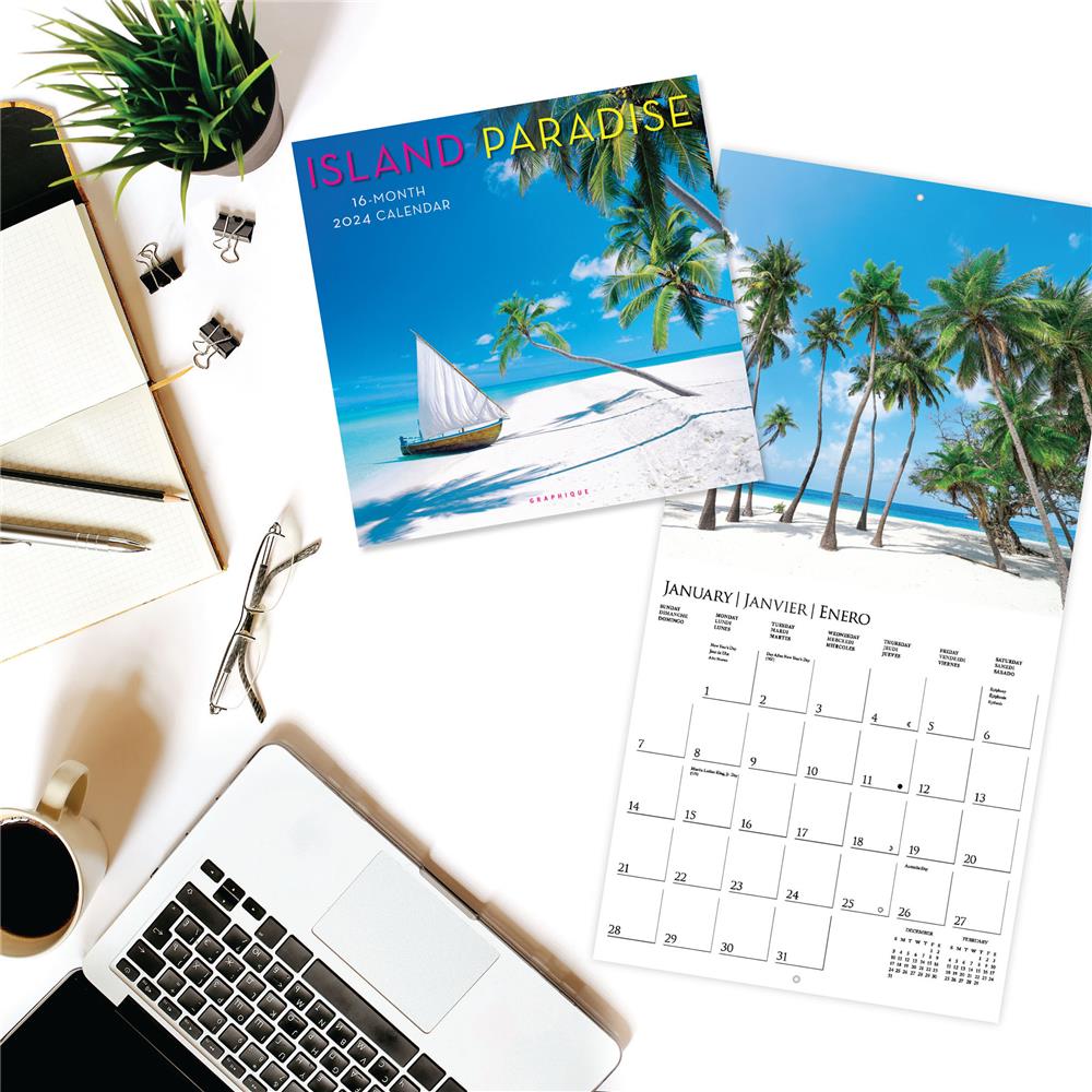 Island Paradise 2024 Wall Calendar product image