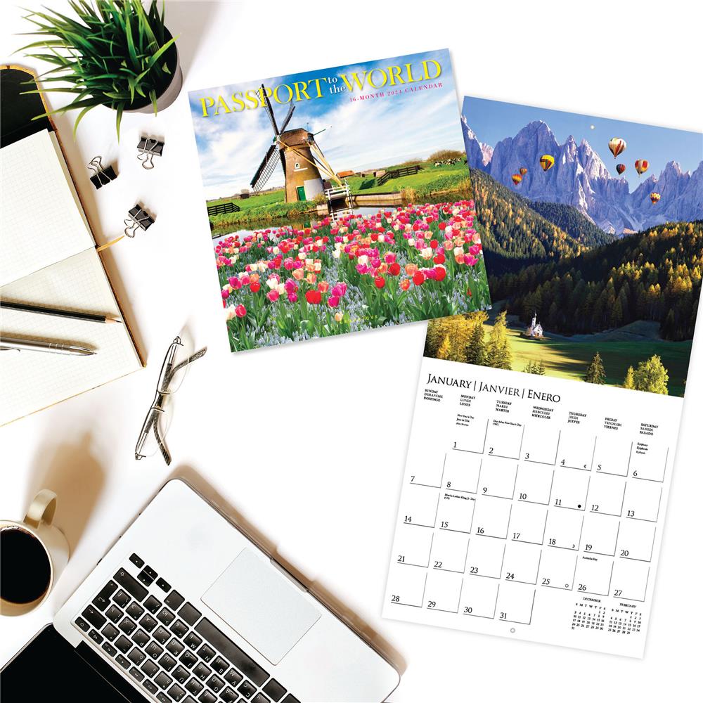 Passports to the World 2024 Wall Calendar product image