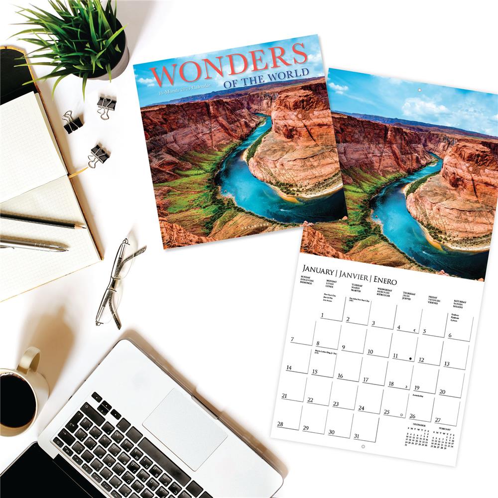 Wonders of the World 2024 Wall Calendar - Online Exclusive