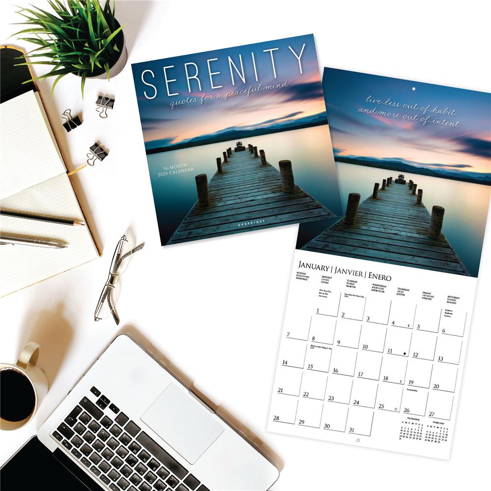 Serenity 2024 Wall Calendar product image
