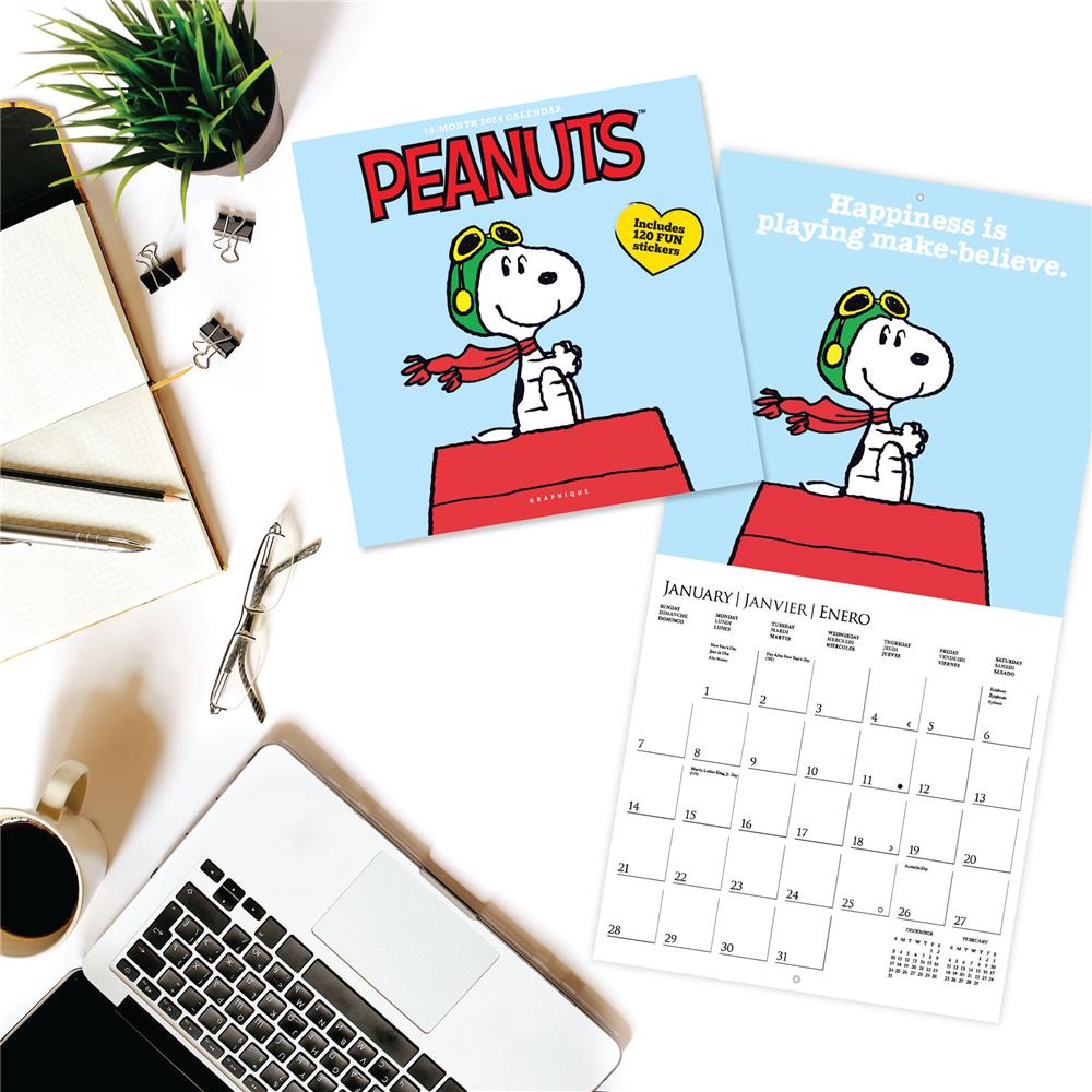 Peanuts Happiness Is 2024 Wall Calendar