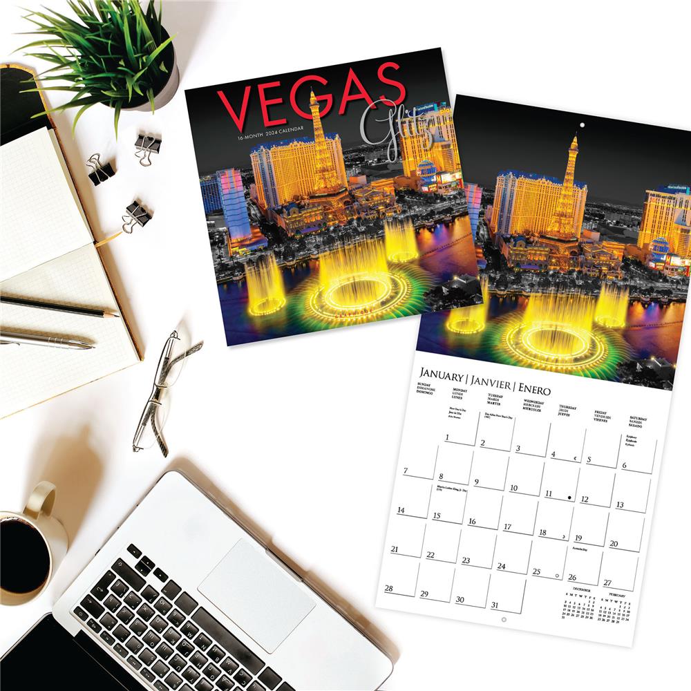 Vegas Glitz 2024 Wall Calendar product image